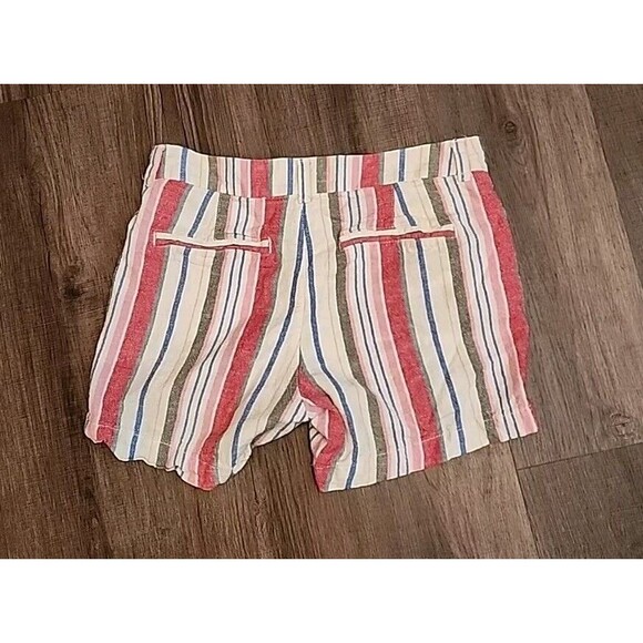 Old Navy Womens Shorts 4 Everyday Shorts Mid-rise Multi Stripe Lightweight Beach - Picture 2 of 7